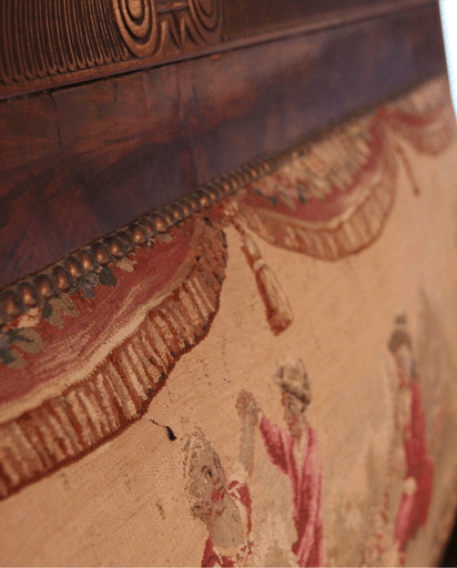 vider une maison après un décès - banquette ancienne