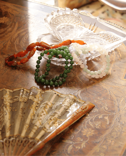 vider une maison après un décès - bijoux éventail